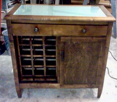 Custom Built Wine Rack and Bar