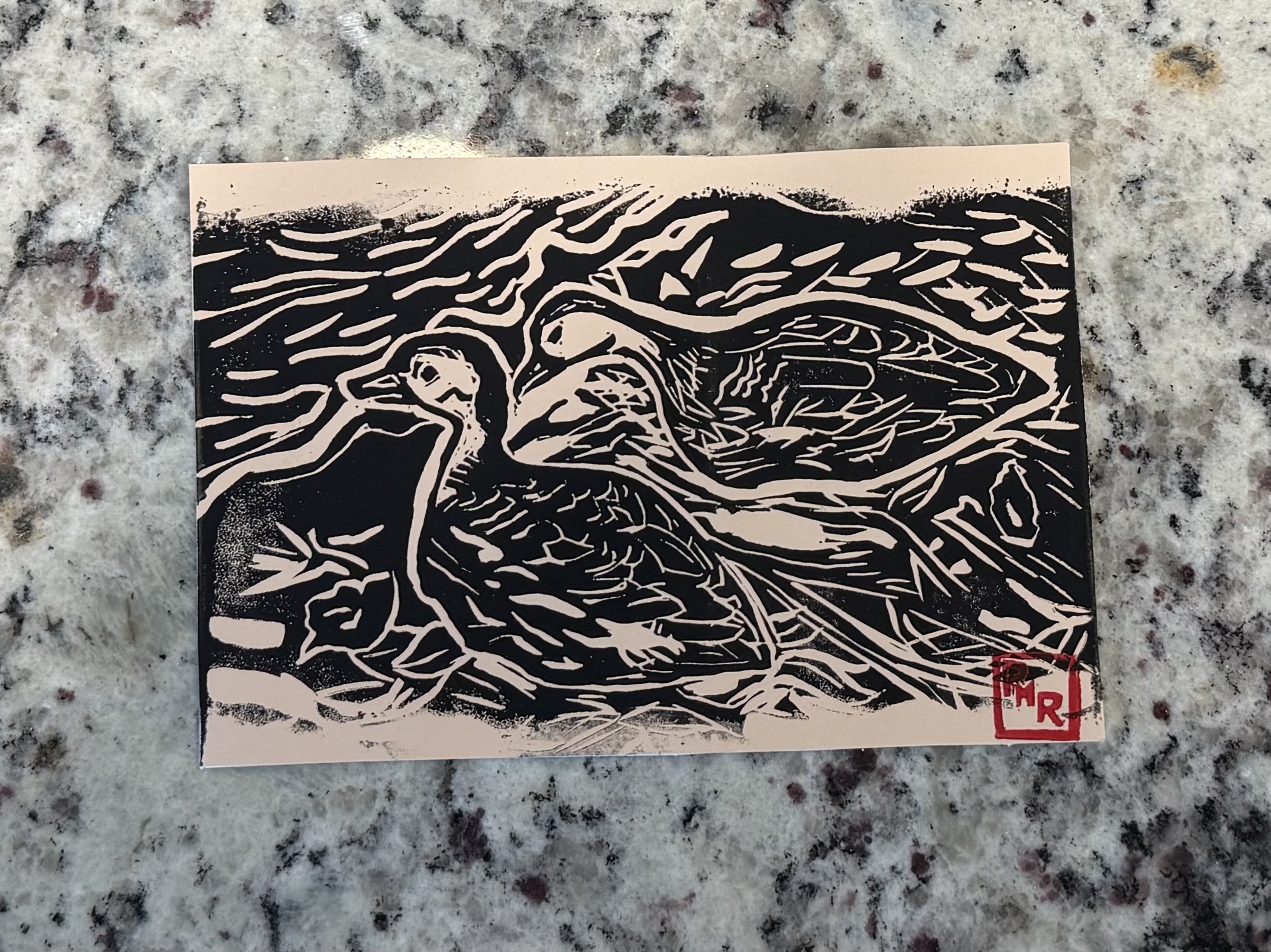 Linocut Print
